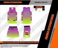 Green Pink Basketball Uniforms